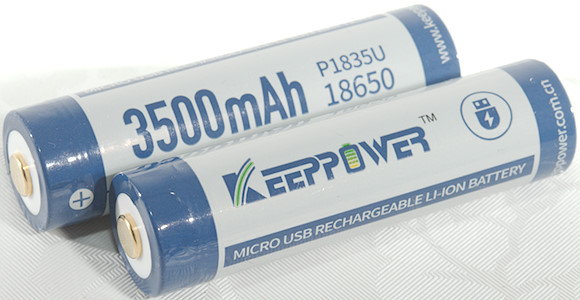 Test of Keeppower 18650 3500mAh P1835U (White-blue) 2020